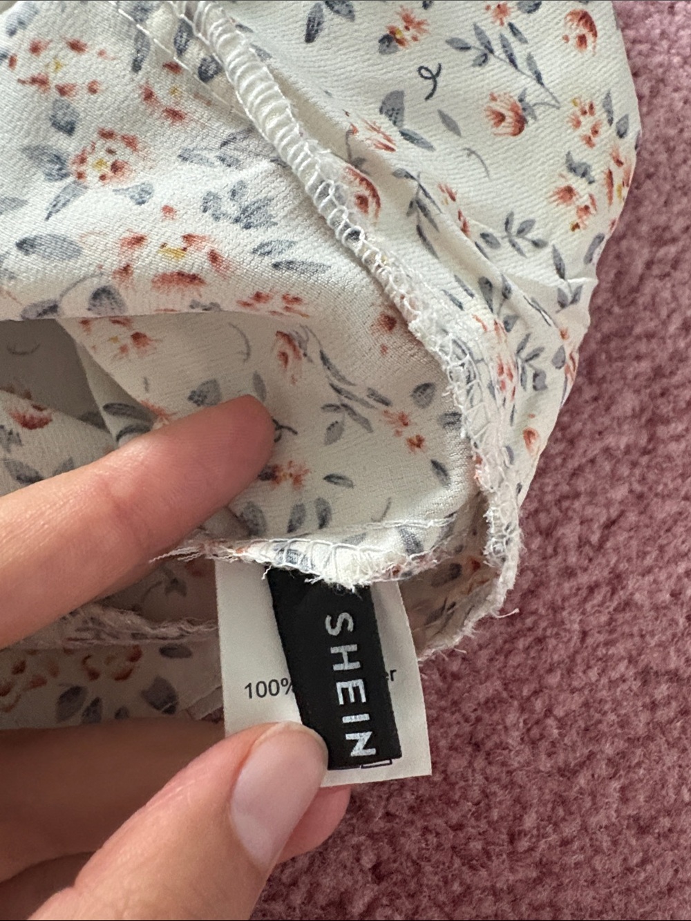 SHEIN Cottagecore Floral Puff Sleeve Crop Top Size Large - Picture 5 of 9
